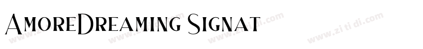 AmoreDreaming Signat字体转换